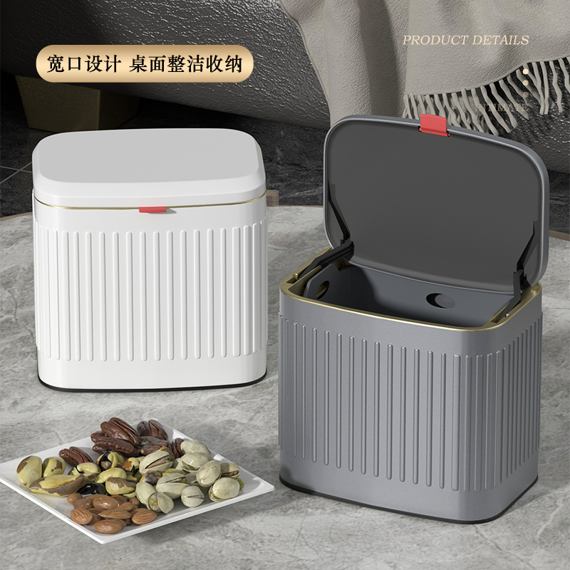 壁挂垃圾桶厨房挂桶家用带盖桌面桶壁挂式垃圾筒厕所X卫生间不锈