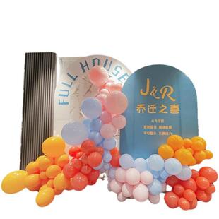 商场开业新IEE店周庆气氛服装店美院瑜容伽馆气球装饰年布背景KT