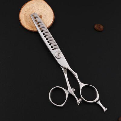 厂家O美发剪刀发廊剪活理BOANG(帛发剪子44动0C钢材牙剪平LGO