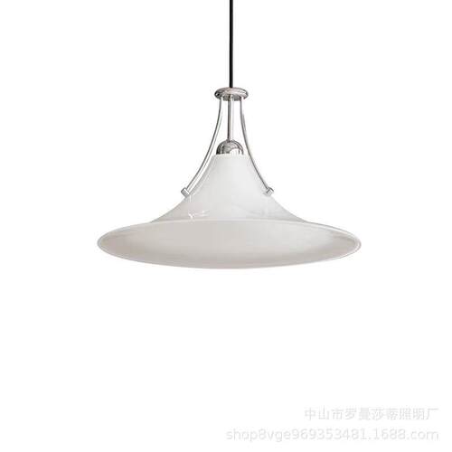 飞碟吊灯设计师极简个性餐厅吧台岛台灯咖啡厅全光谱护眼玻璃吊灯