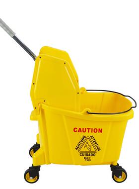 BL-04下压式洁单桶榨水车加厚酒6店保洁挤水桶32拖把桶清桶