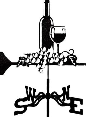 外不AL672061巫锈钢风向标龙形女人死神野马喷漆户与狗金属风向标