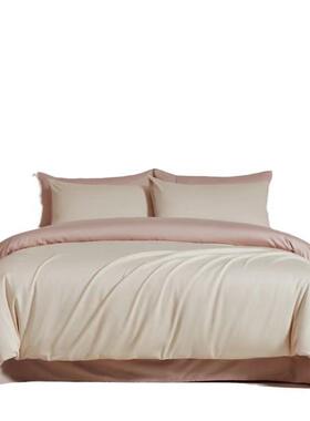 母婴00支疆长绒棉约全棉四件套纯棉贡缎简1被新A类宝宝套床笠床上