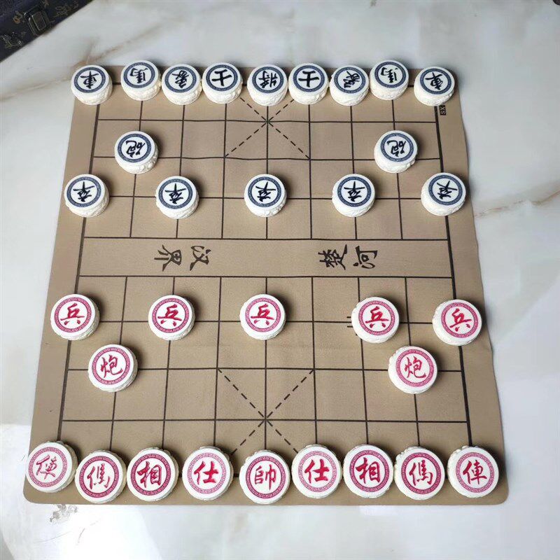 速发果雕中国象棋双龙戏珠套儿童人学生装成大号棋子象棋套装送礼
