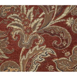 欧美古典提花沙发餐椅面料雪尼尔花卉条纹家居装 饰布料幅宽1.45米