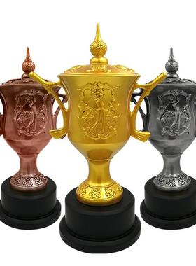 一杆进洞高尔夫球总杆净杆金属树脂奖杯定制体育运动比赛纪念品