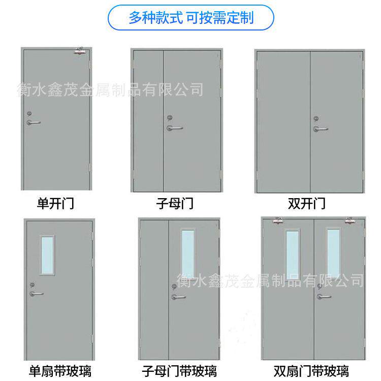 钢制防火门消防通道防火安全门一门一证闭门器钢质乙级平开门优质图片