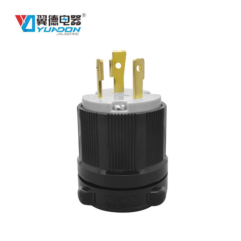 NEMAL6-30P插头线美规组装电源线插头菲律宾台湾L6-30P电源线
