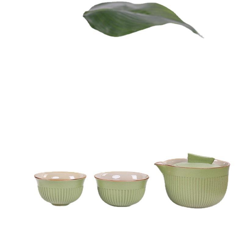 旅行具套装携式包一壶二杯快如巧快客杯车载功便夫茶户外随身游客