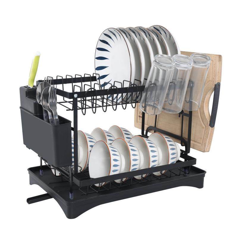 厨房沥水架双层碗碟架家用碗盘置物架碗筷刀叉收纳架晾碗架,厨房/烹饪用具,碗架,淘宝优惠券,粉丝福利购,淘宝优惠卷