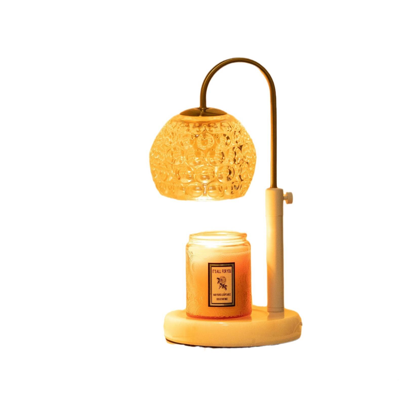 北美款高度香调CWLAMP-0节夜灯大理石融新蜡灯欧美蜡烛薰台灯厂家