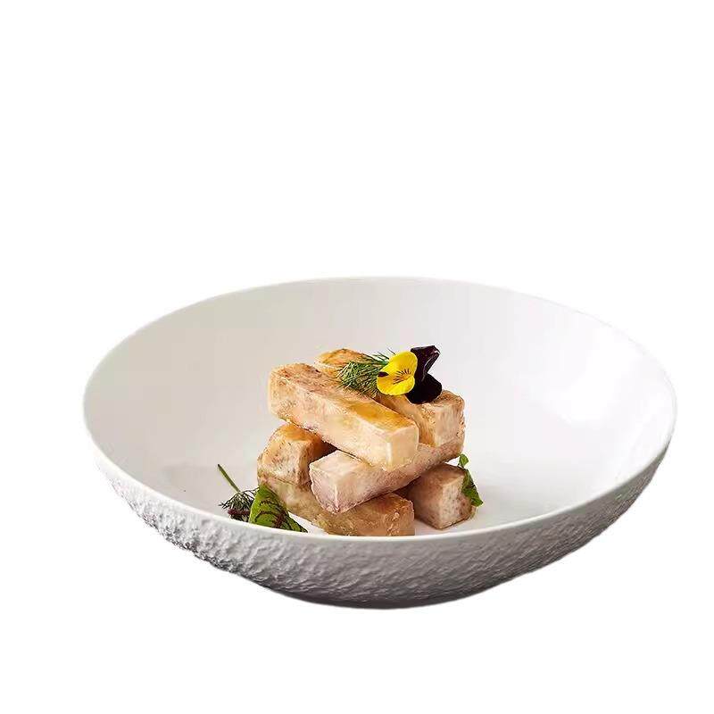 云和堂石头纹北欧西餐盘法式意面盘子创意汤盘酒店摆盘后厨餐具