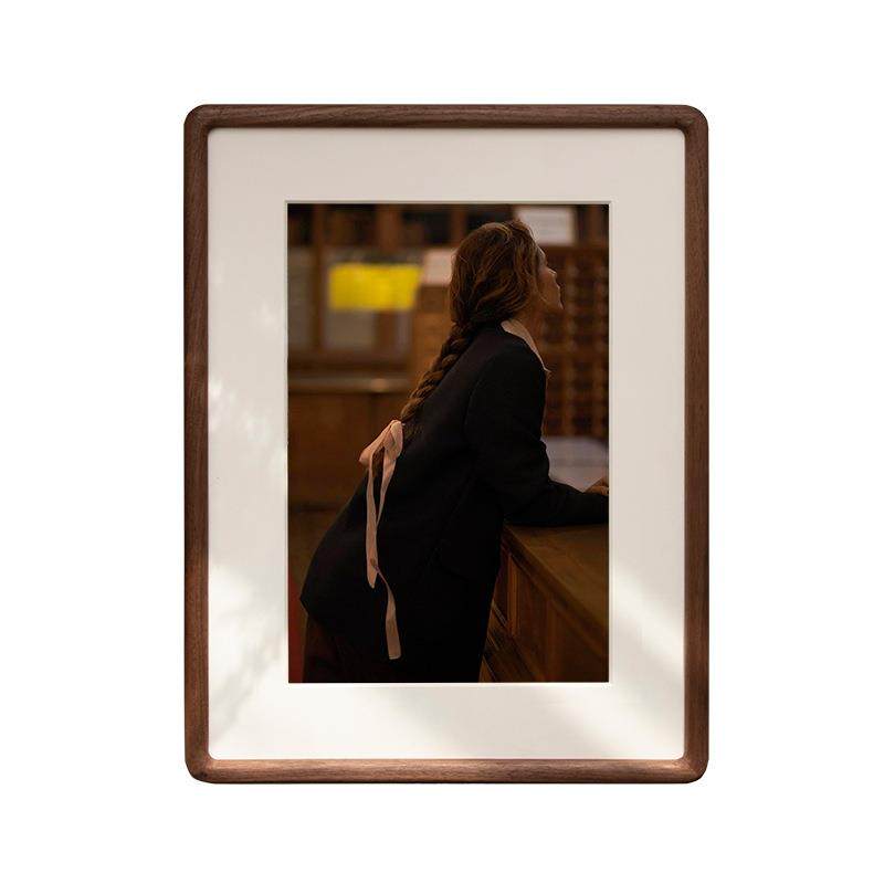 实木质感榫卯黑胡桃圆角圆弧画框洗照片做成相框摆台人工精细打磨,家居饰品,DIY亲子装饰画,淘宝优惠券,粉丝福利购,淘宝优惠卷