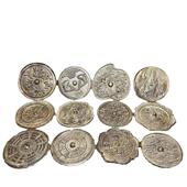 纯铜多款 仿古做旧青铜镜老镜子工艺品摆件玄关卧室装 饰品影视道具