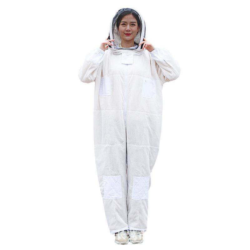 养蜂工具防蜂服蜜蜂防护出口工具全身连体衣太空服套装透气全封闭