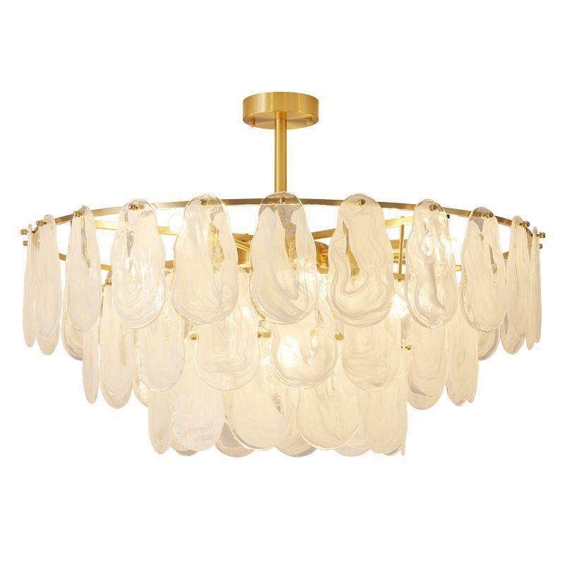 法式浪漫宫廷全铜复古水晶吊灯客厅卧室餐厅灯后现代玻璃云雾吊灯,家装灯饰光源,智能吊灯,淘宝优惠券,粉丝福利购,淘宝优惠卷