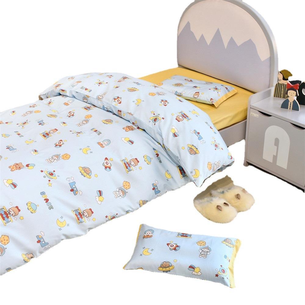 长绒卡棉通印花全棉床JXX单套枕被套单品单件童幼儿园儿床品