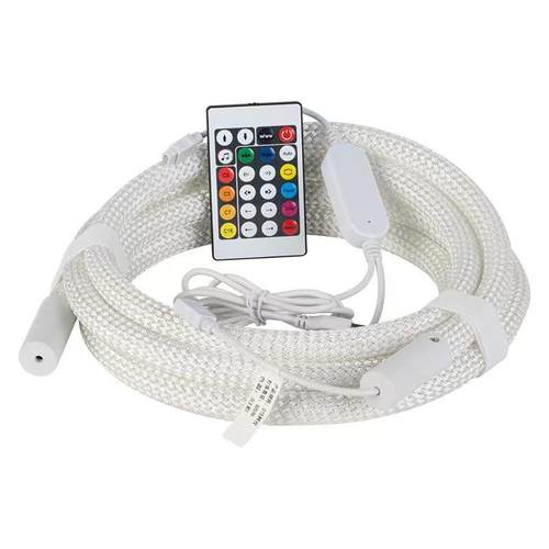 360度发光霓虹灯带LED网纹RGB幻彩编织5V24V防水柔性流水线形灯