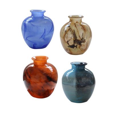 中古风创意海王星花瓶云雾理星系感列鲜花BX8-25-0高级客厅球纹民