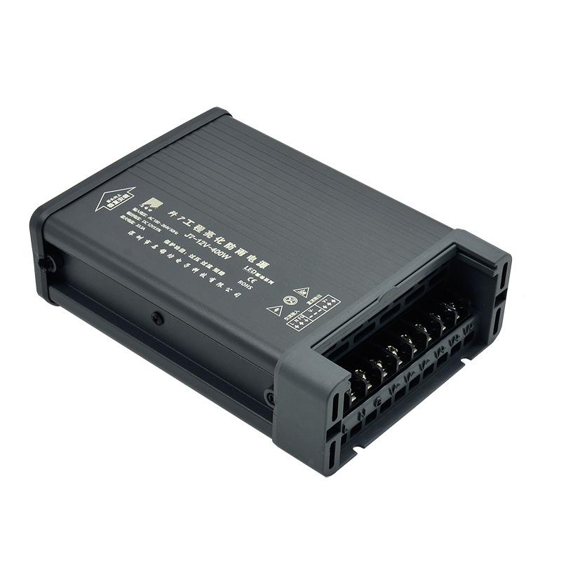 深圳/名锦LED电源厂家12V恒400W双管正激雨开关电源333.A压驱动-