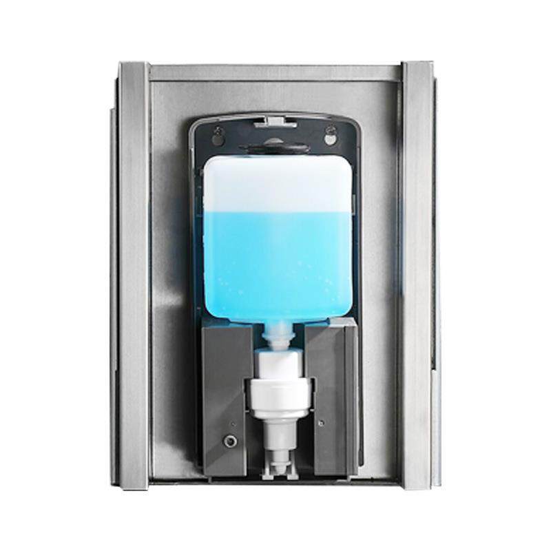 镜柜下感应皂液器暗藏壁挂式不锈钢镜后自动给皂器洗手液机隐藏