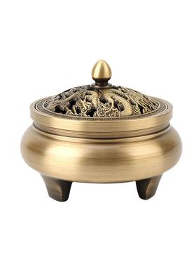 光面铜香炉三足熏香炉铜香炉摆件铜器工艺品礼品厂家铜器