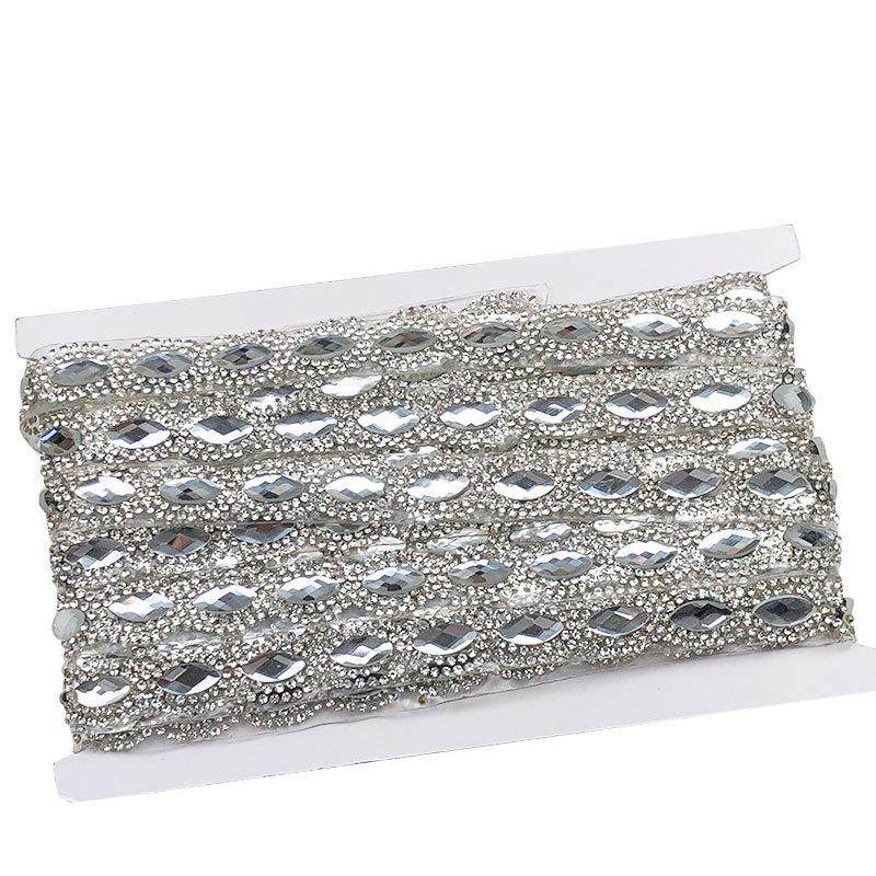 新款手工背胶饰品熨烫diy服装辅料宽链条鞋帽装饰花边亮片小香风,居家布艺,花边,淘宝优惠券,粉丝福利购,淘宝优惠卷