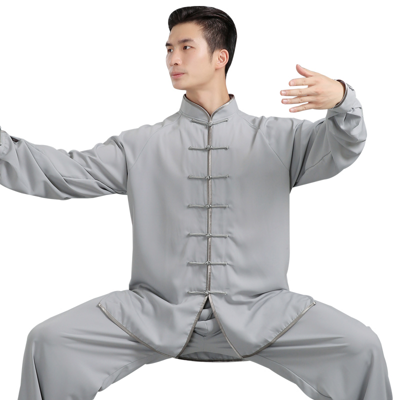 现货速发太极服男中国风练功服太极拳服装武术服表演服比赛服飘逸