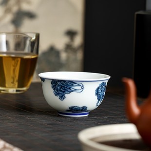 快速发货百财永乐杯m陶瓷茶杯主人杯个人专用单杯小茶杯功夫茶具