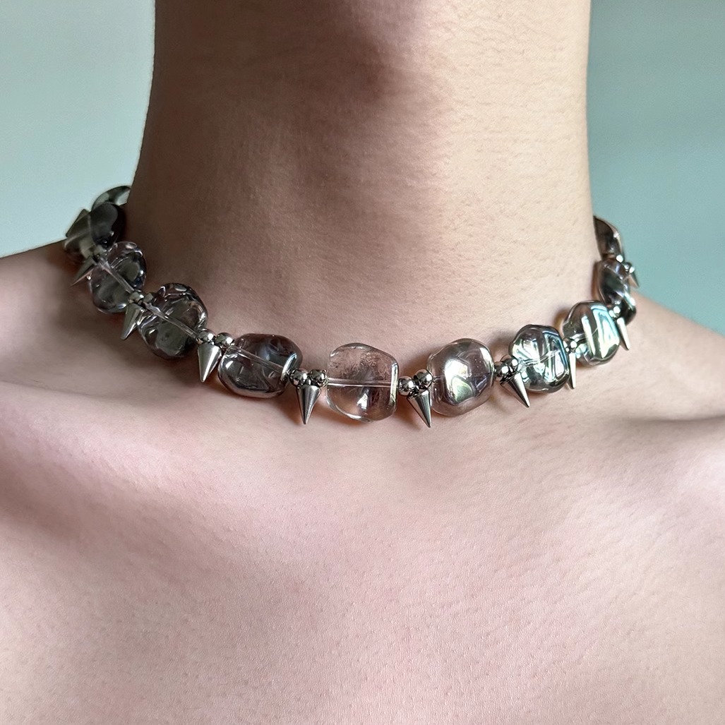 暗黑铆钉y2k小众设计朋克项链