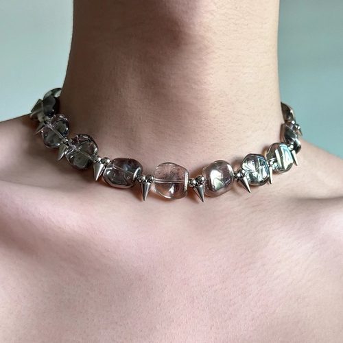 暗黑铆钉y2k小众设计朋克项链