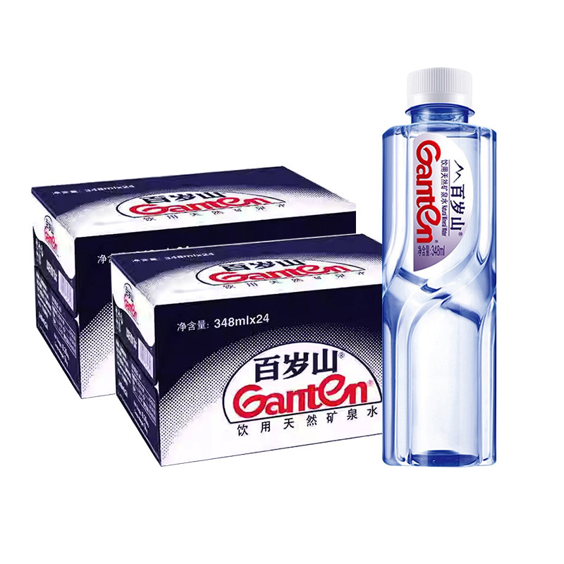Ganten/百岁山 天然矿泉水348ml*48瓶饮用水