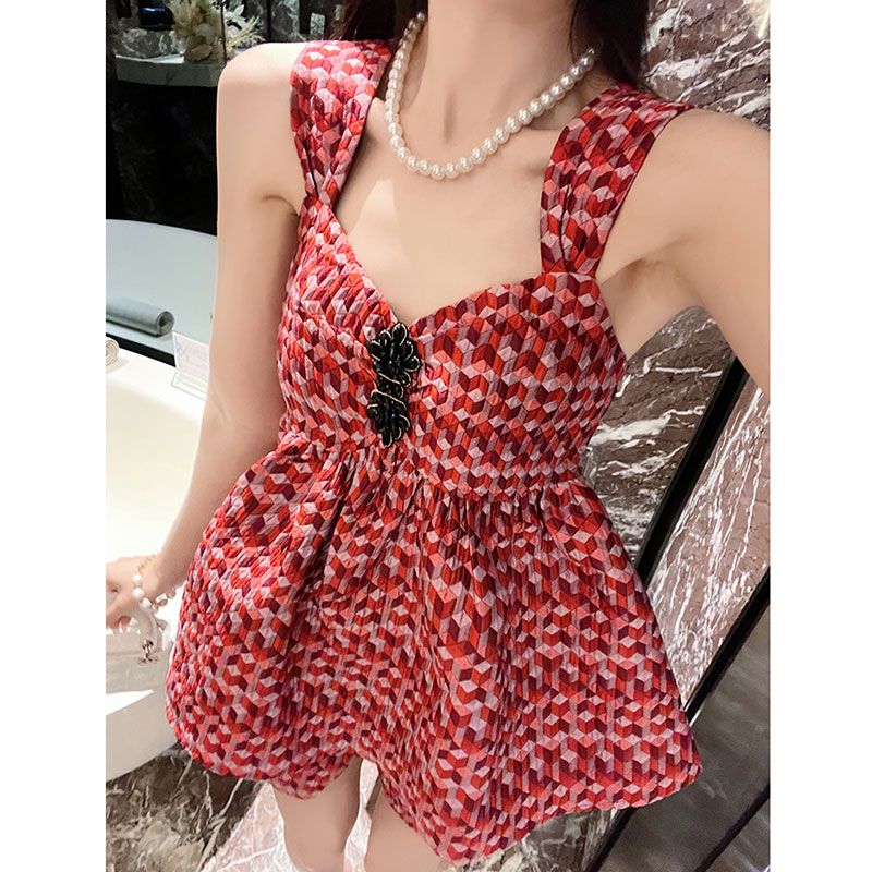 小香风套装女夏装荷叶摆