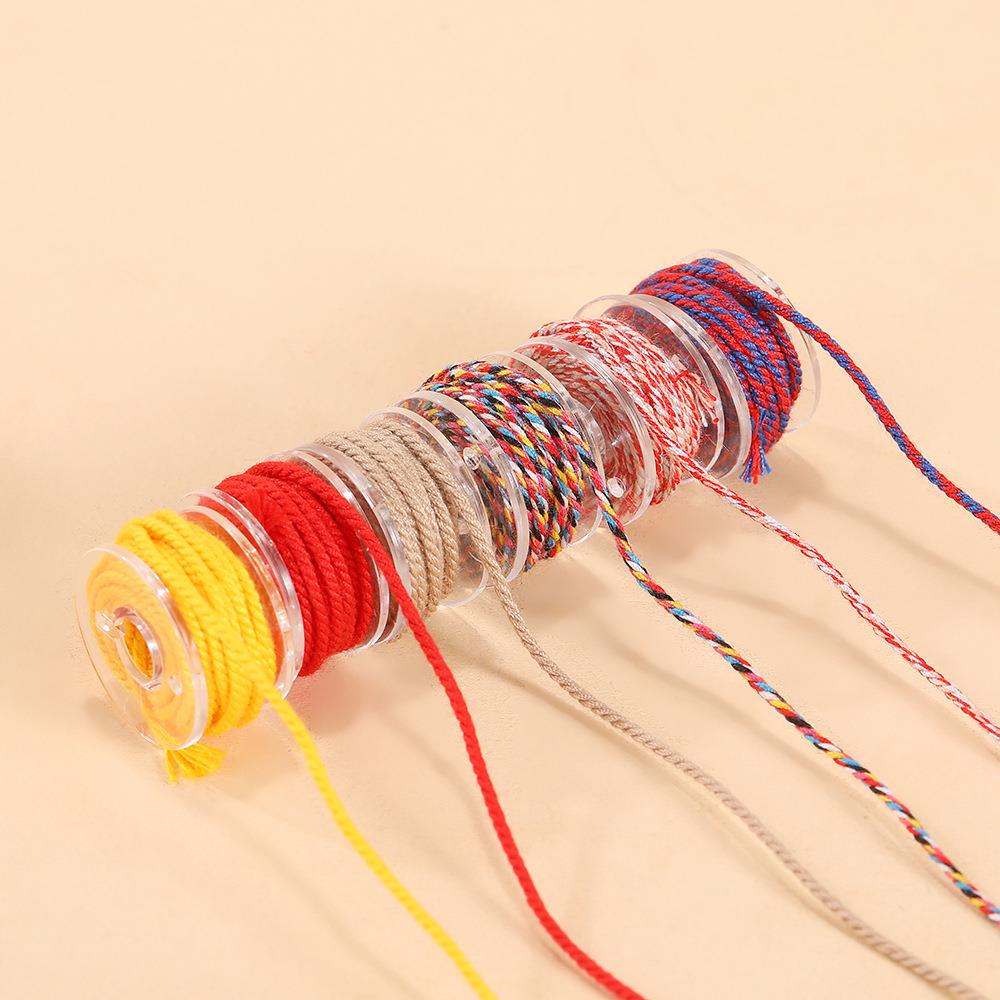 厂家36色手搓棉线1mm无弹力手串文玩线绳创意编织线藏式编绳