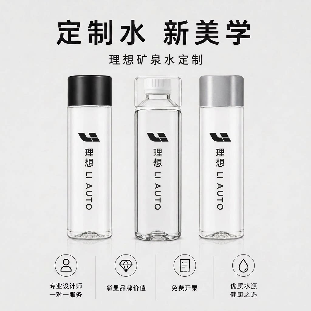 理想矿泉水定制水logo