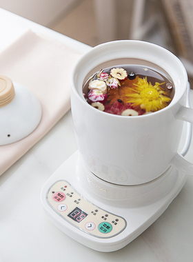 办公室养生电热杯陶瓷电炖锅分体式BB粥热牛奶底座杯子盖子配件