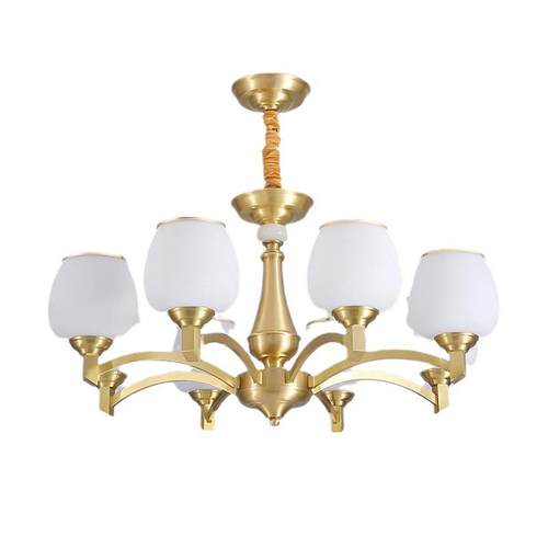 美式全铜客厅吊灯创意餐厅现代简约法式卧室欧式奢华大气中山灯具