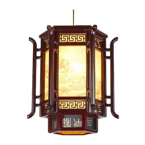 中式仿古灯笼吊灯实木古典宫灯屋檐走廊阳台茶楼餐厅户外装饰灯具