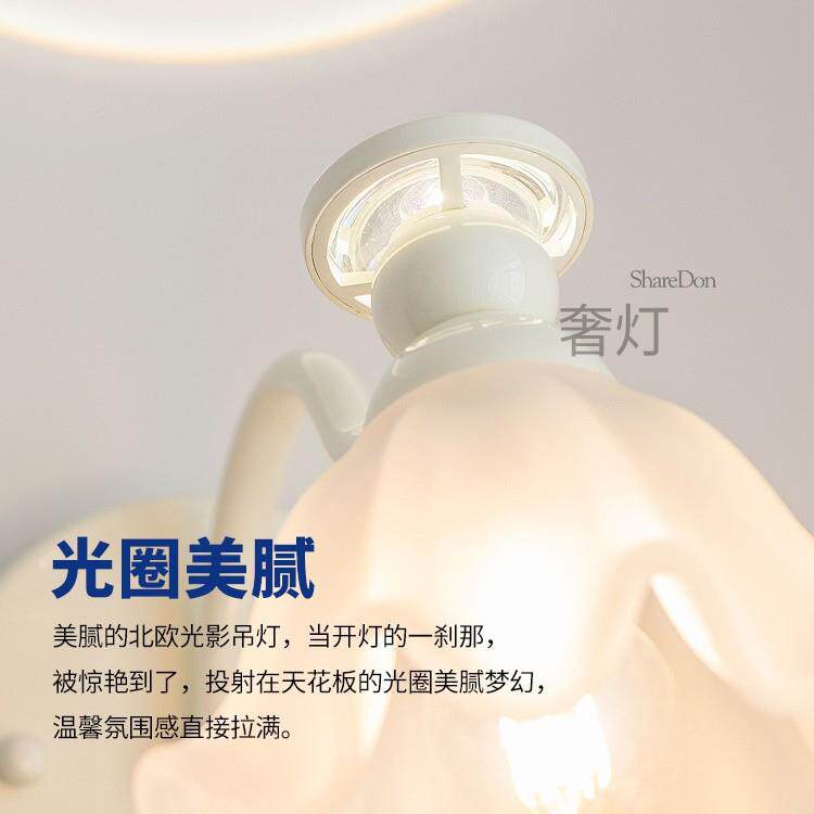 床头壁灯花朵卧室客厅法式高级感主卧轻奢背景墙灯楼梯装饰