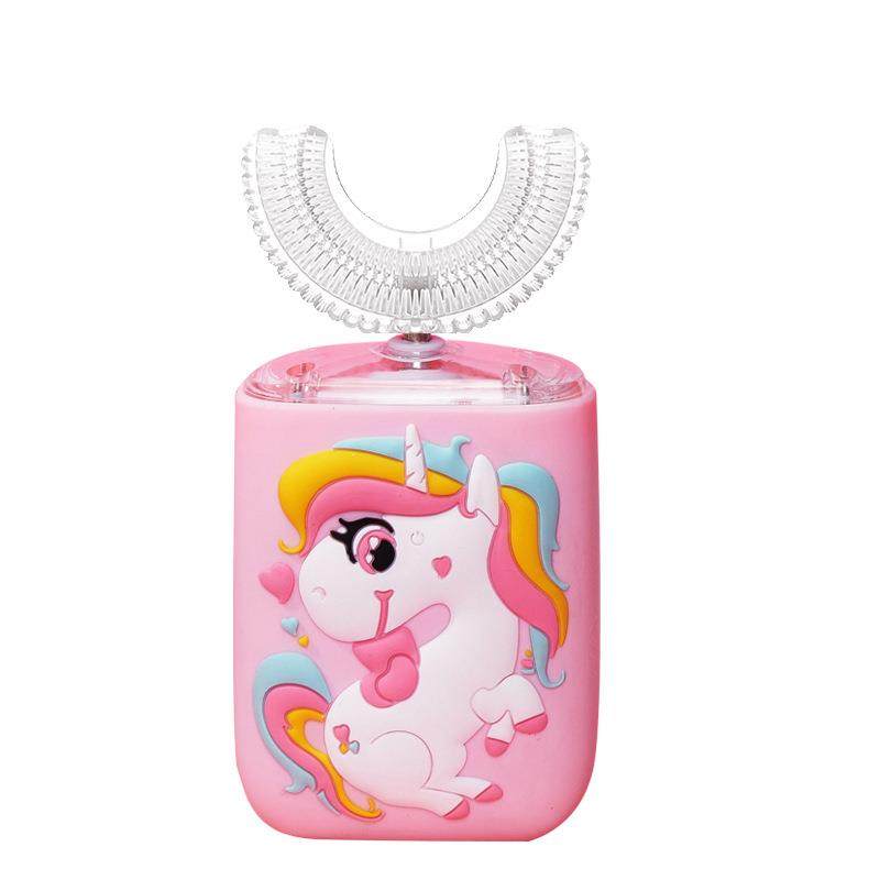 儿童U型电动牙刷厂家宝宝刷牙家用男孩女童超声波洁牙器