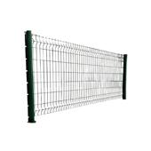 桃型柱护栏网厂区折弯护栏园林小区围墙铁丝网栅栏临时防护专用