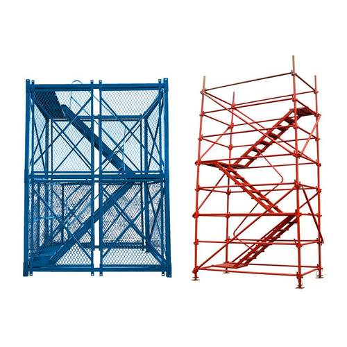 销售重型施工安全梯笼安全爬梯梯笼加厚框架组合式安全梯笼