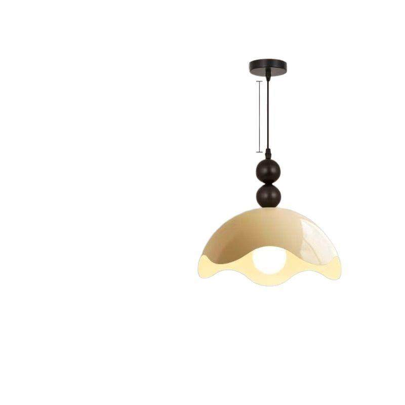 中古风蛋壳吊灯法式复古桃木餐厅灯设计师中山灯具日式饭厅餐吊灯,家装灯饰光源,智能吊灯,淘宝优惠券,粉丝福利购,淘宝优惠卷