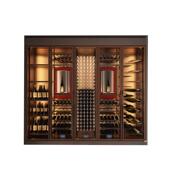 高档酒庄不锈钢恒温酒柜名烟名酒金属展示层架清吧红酒博古架