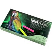 台湾12粉笔粉彩笔荧光色软式 色粉棒粉彩棒美术画画笔