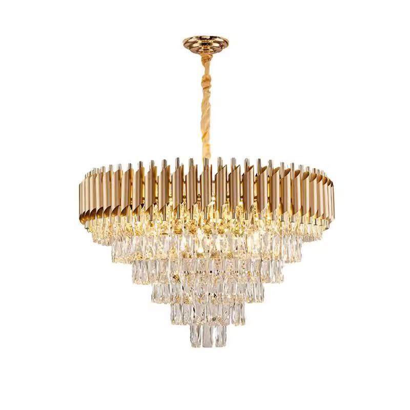 古镇设计轻奢铁艺水晶吊灯豪华高档客厅灯现代简约家用卧室餐厅灯,家装灯饰光源,智能吊灯,淘宝优惠券,粉丝福利购,淘宝优惠卷