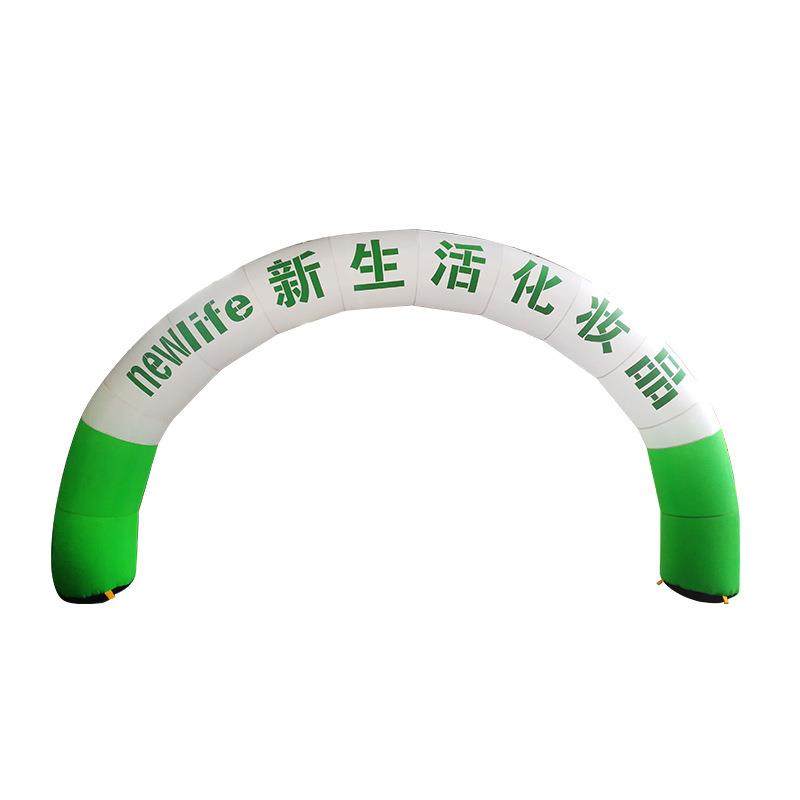 现货供应6-18米户外现场活动彩虹桥庆典婚庆充气模型单拱门