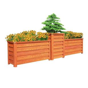 厂家户外铝合金花箱组合护栏花台落地防腐室外种菜箱金属花架