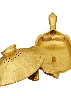 黄铜金龟祝寿茶道香炉长寿乌龟家居商务送礼文化创意工艺品摆件