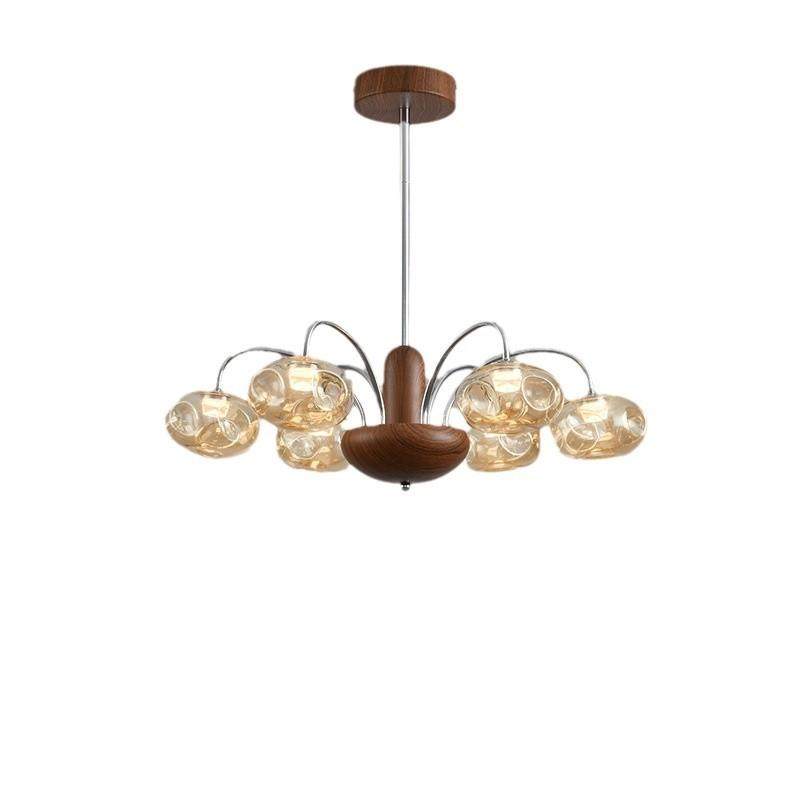 意式极简护眼客厅吊灯新款法式中古枝形吊灯复古餐厅魔豆玻璃吊灯,家装灯饰光源,智能吊灯,淘宝优惠券,粉丝福利购,淘宝优惠卷